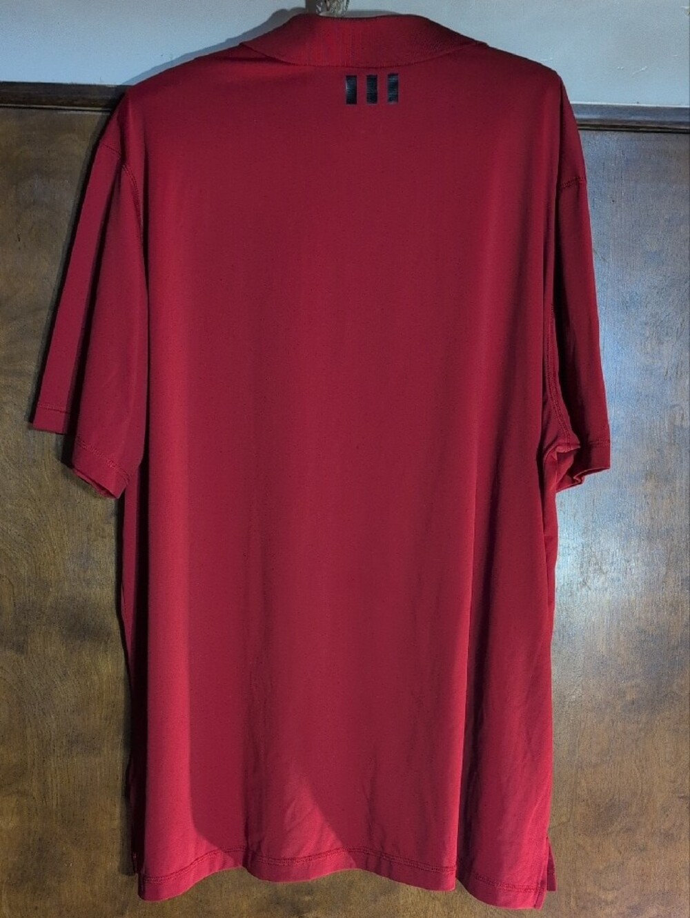 adidas Red Short-Sleeve Performance Polo - Picture 4 of 4